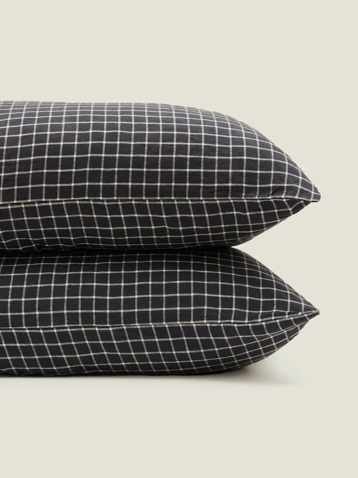 100% Linen Pillowcase Set (of two) in French Navy