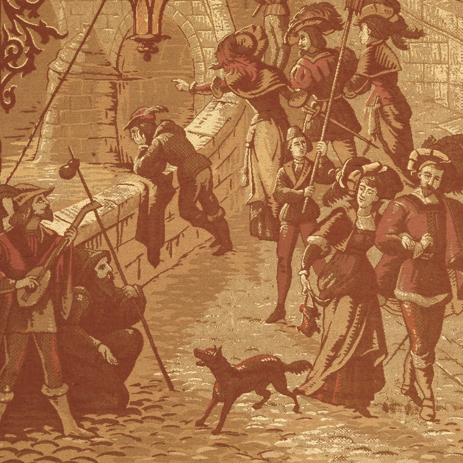 19th Century French Tapestries Depicting Life of French Nobility, Set of 4