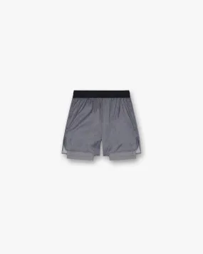 247 Contour 2-In-1 Run Shorts - Titanium