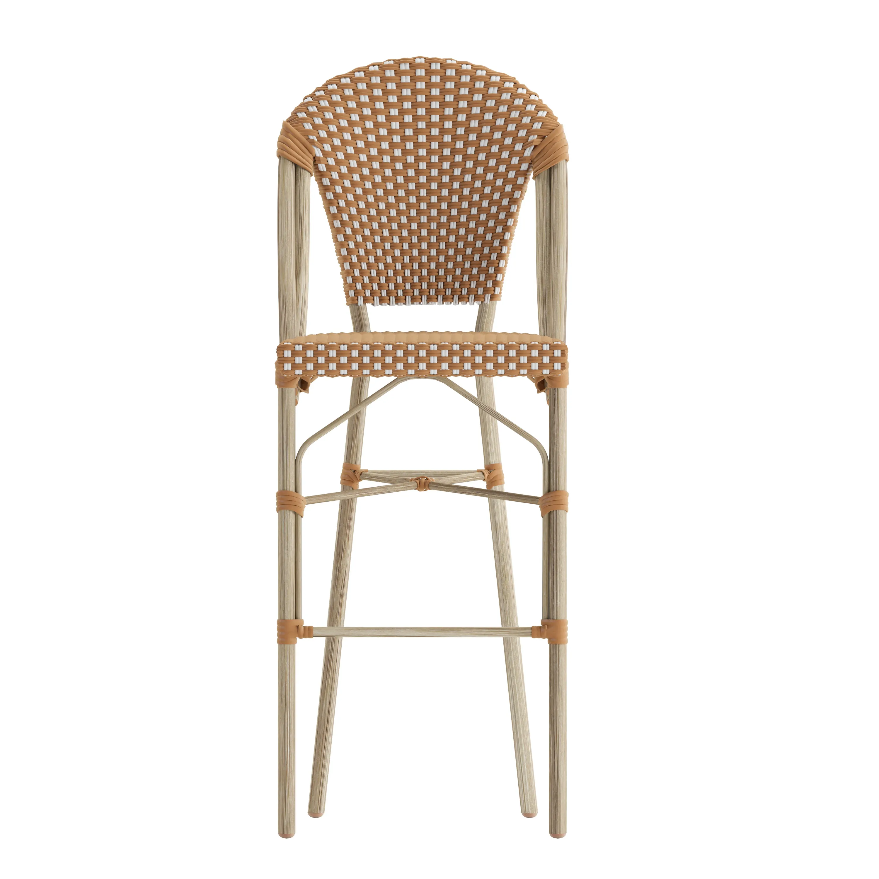 2PK Natural/White Paris Stool 2-SDA-AD642001-F-BS-NATWH-LTNAT-GG