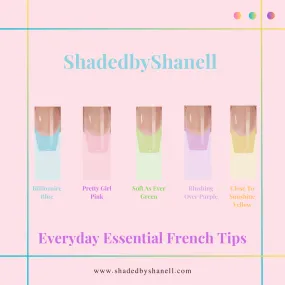 5 SET BUNDLE DEAL: ShadedbyShanell Essential French Tips | NUDE FILL | 150 NAILS | Short Ballerina