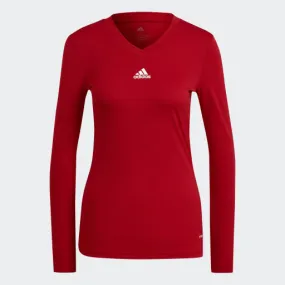 Adidas Team Base Compression Tee Red Women's