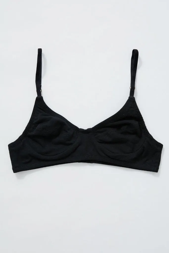 Afends Lolly Hemp Bralette Black