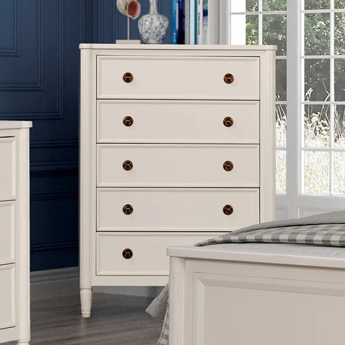Altamira White Queen 5 Piece Bedroom Set w/Chest (N2)