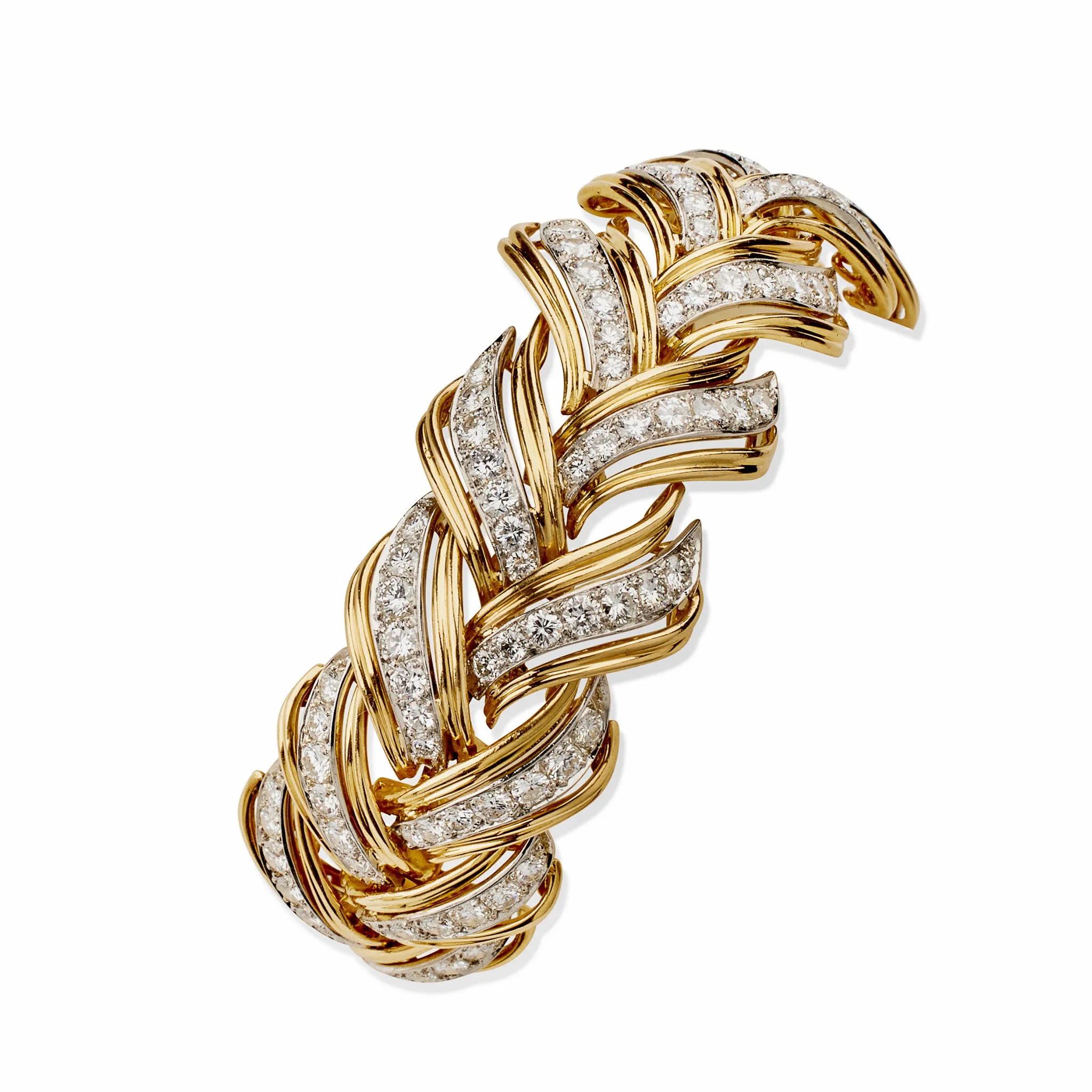 André Vassort Gold and Diamond Bracelet