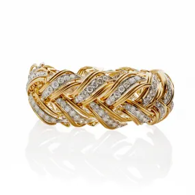 André Vassort Gold and Diamond Bracelet