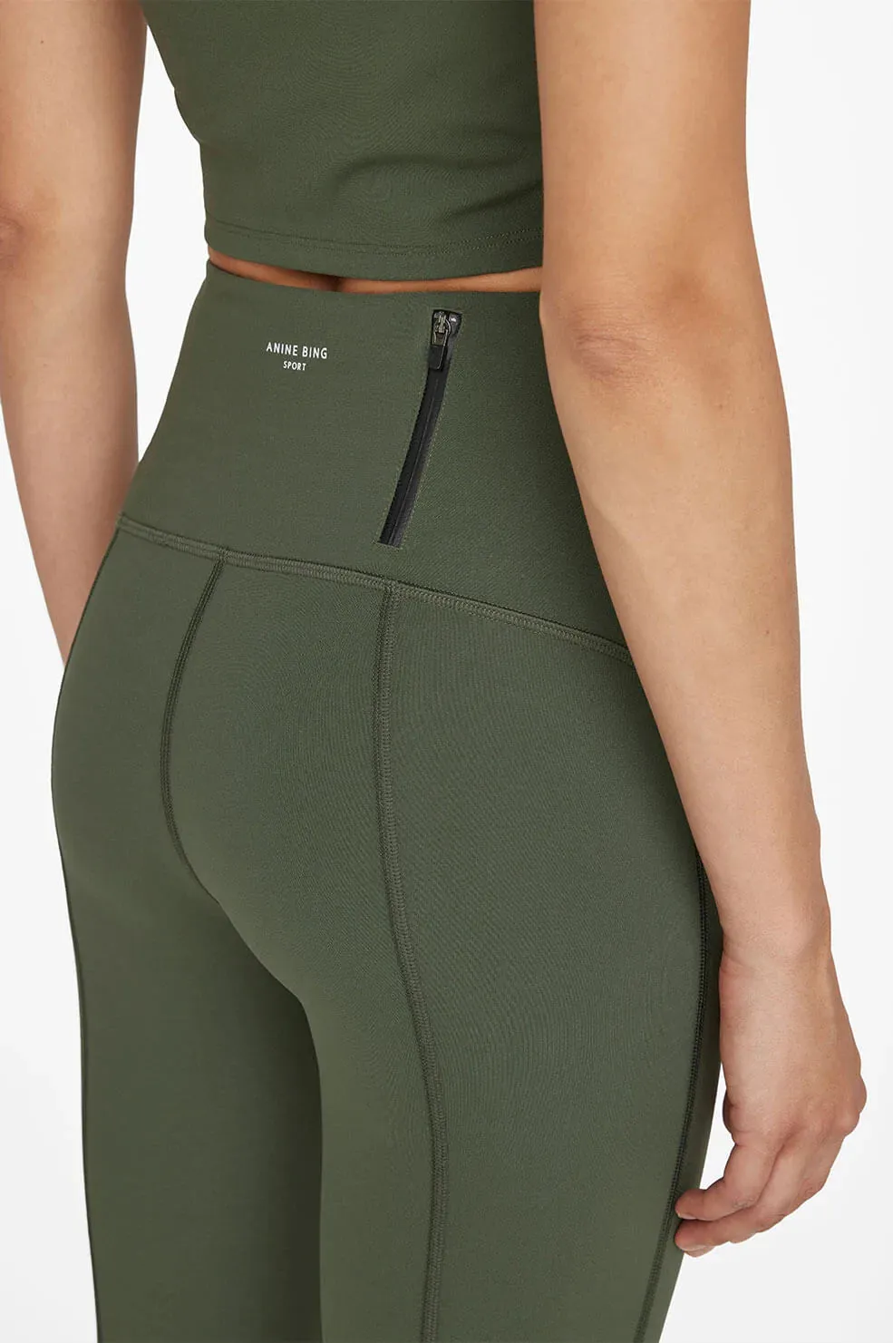 Anine Bing - Bran Legging in Dark Olive