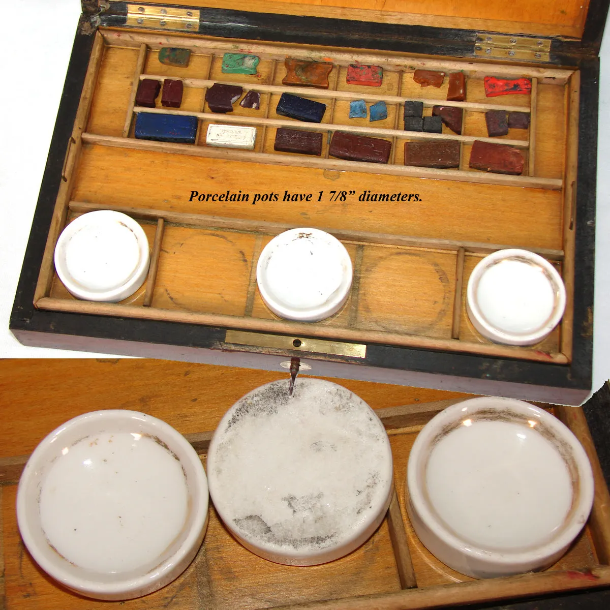 Antique French Watercolor Aquarelle Painting Artist's Box, Elegant Boulle Rosewood Chest