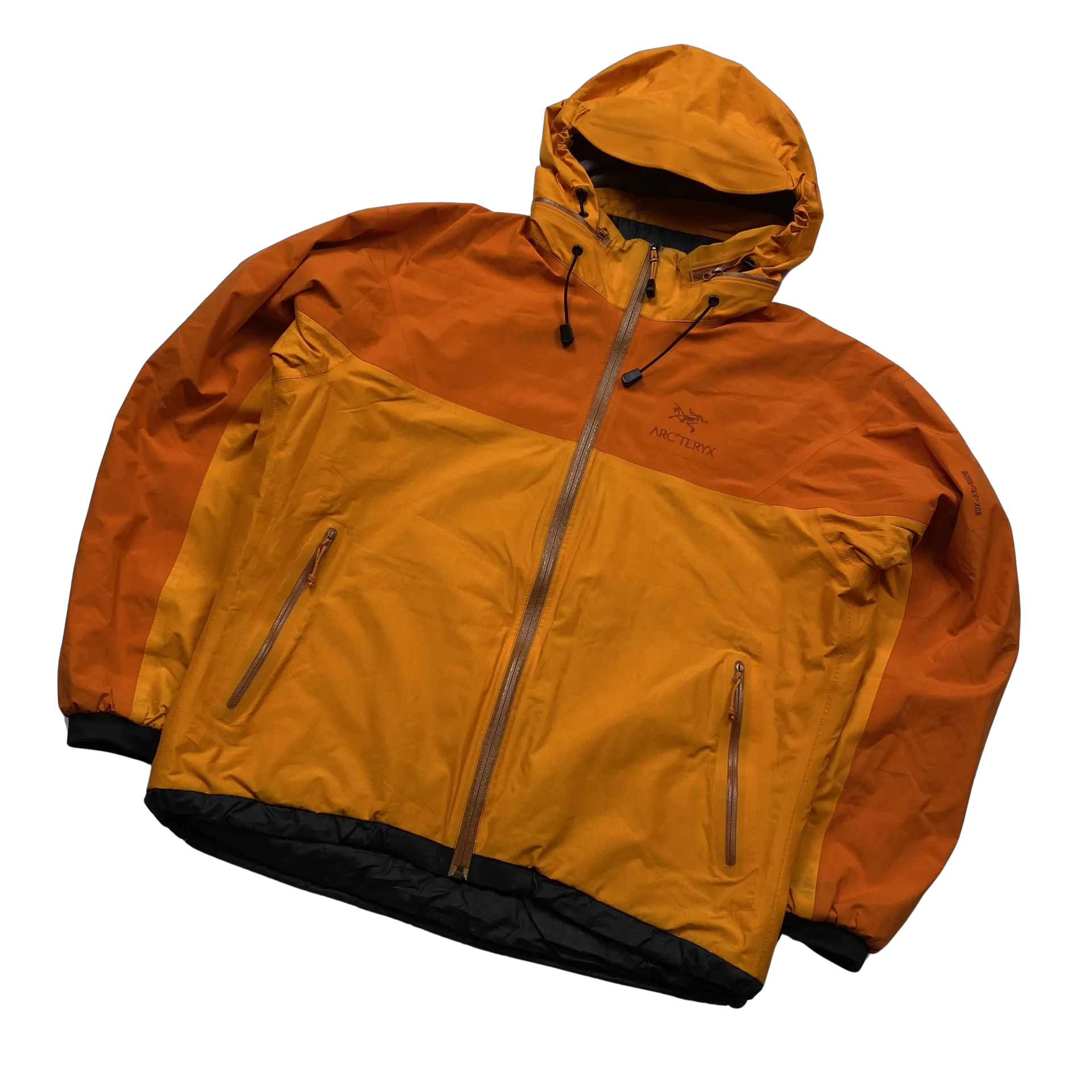 Arcteryx Two Tone Orange Primaloft Padded Gore-Tex XCR Jacket - Medium