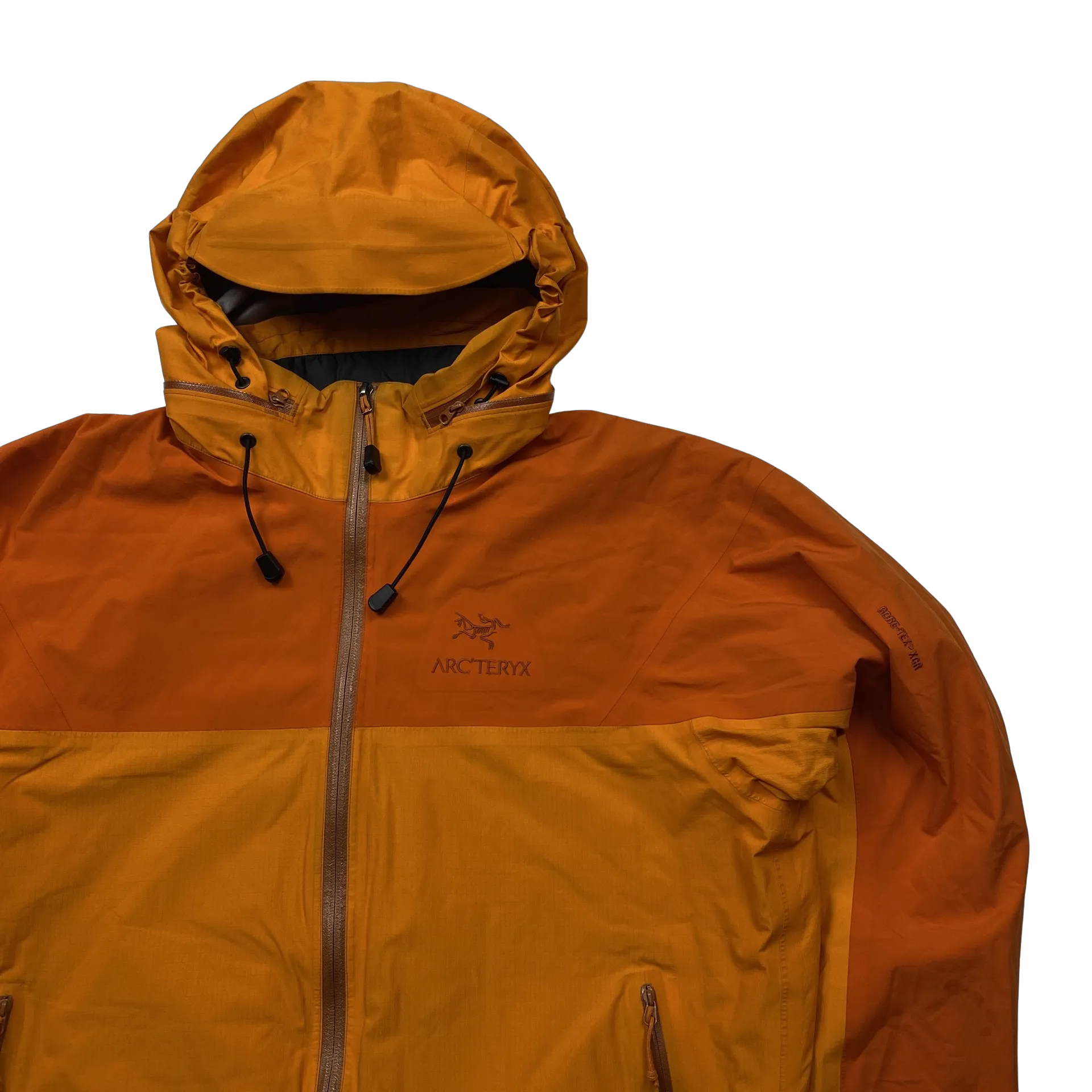Arcteryx Two Tone Orange Primaloft Padded Gore-Tex XCR Jacket - Medium