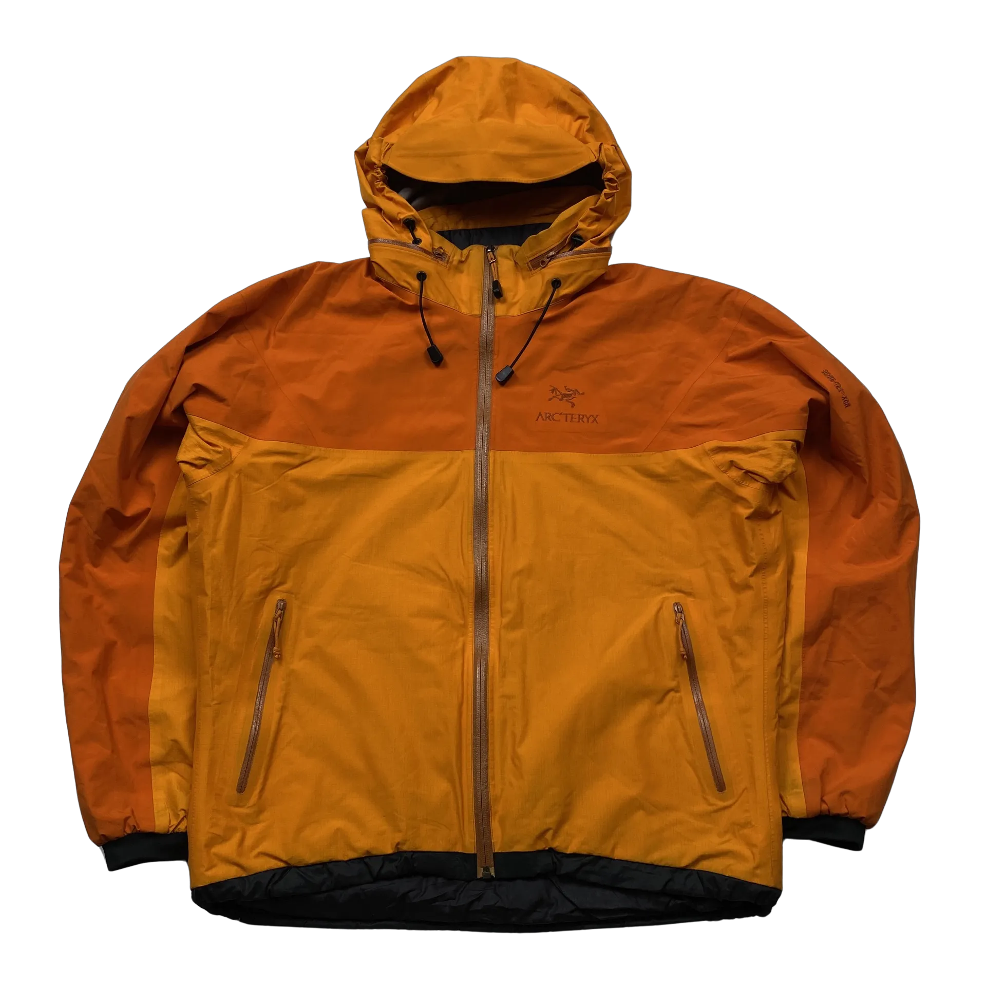 Arcteryx Two Tone Orange Primaloft Padded Gore-Tex XCR Jacket - Medium