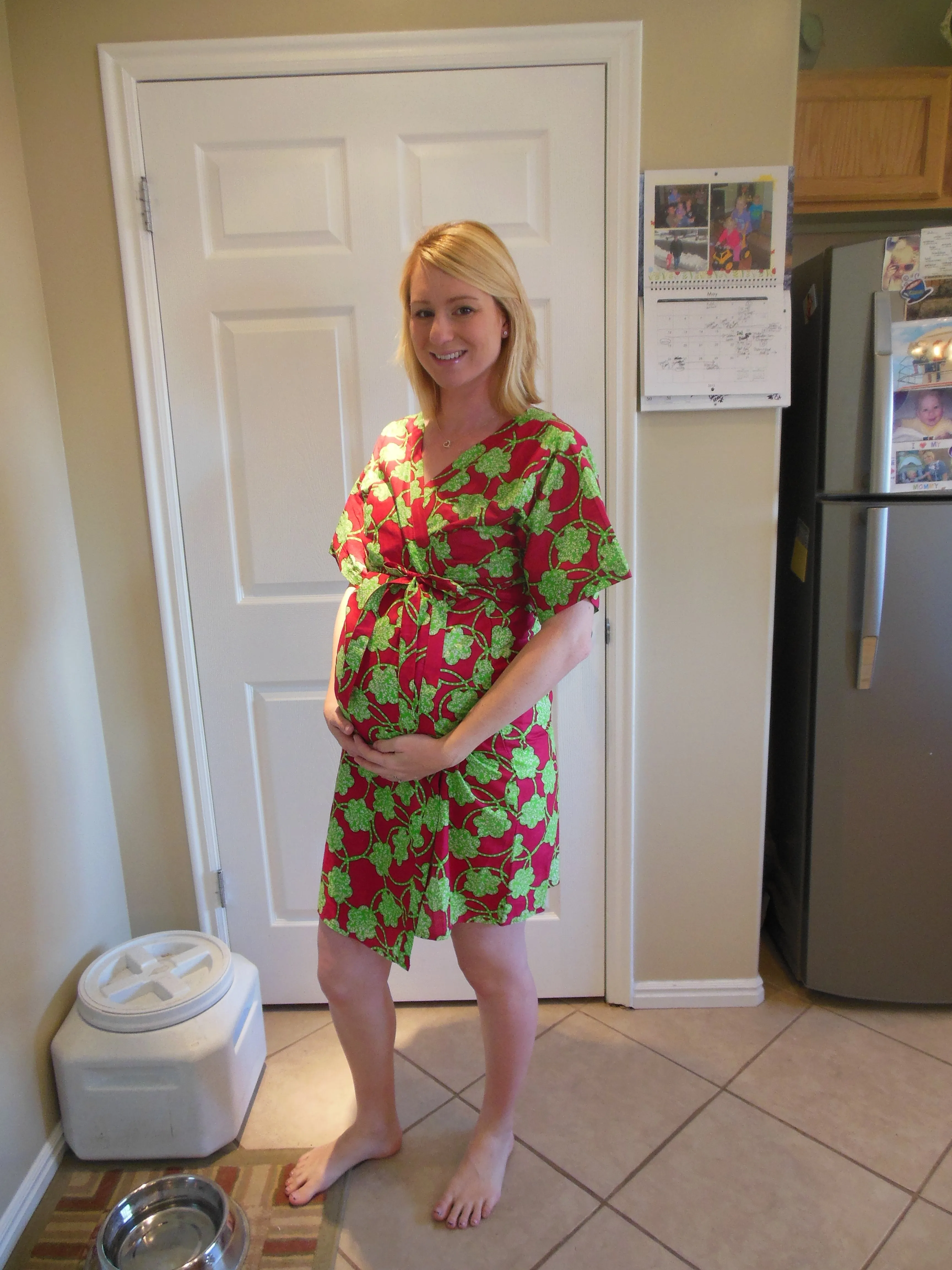 Back Zippered Maternity Hospital Gown