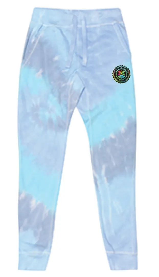 BADGE TIE-DYE FACE MASK | LAGOON/MULTI