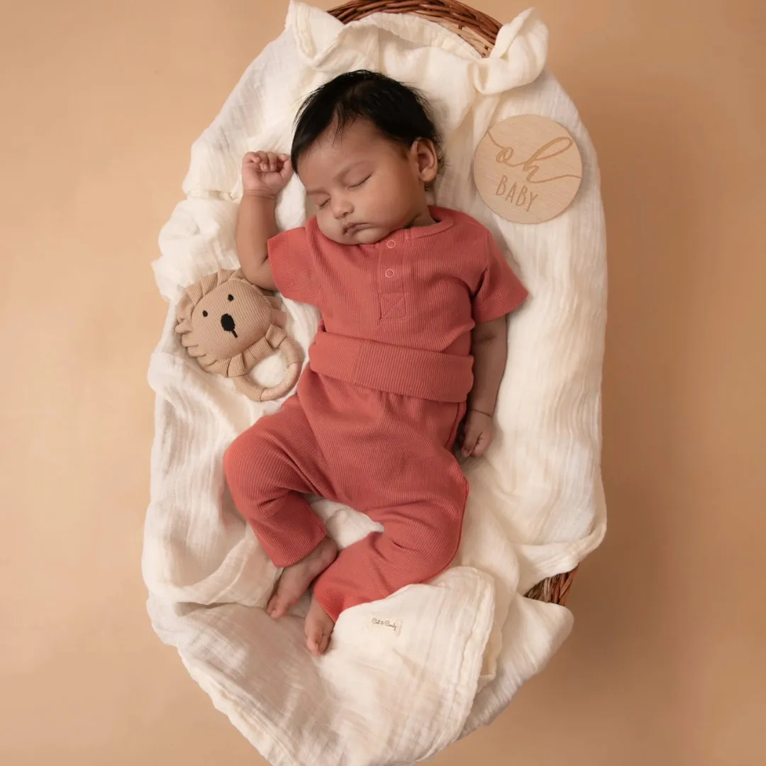 Berry Organic Short Sleeve Bodysuit