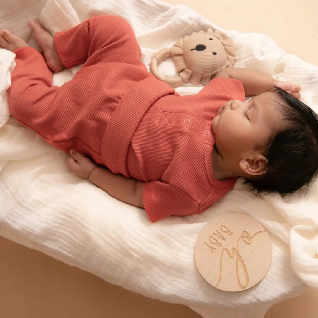 Berry Organic Short Sleeve Bodysuit