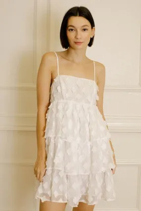 CLOVER RUFFLED LAYER MINI DRESS