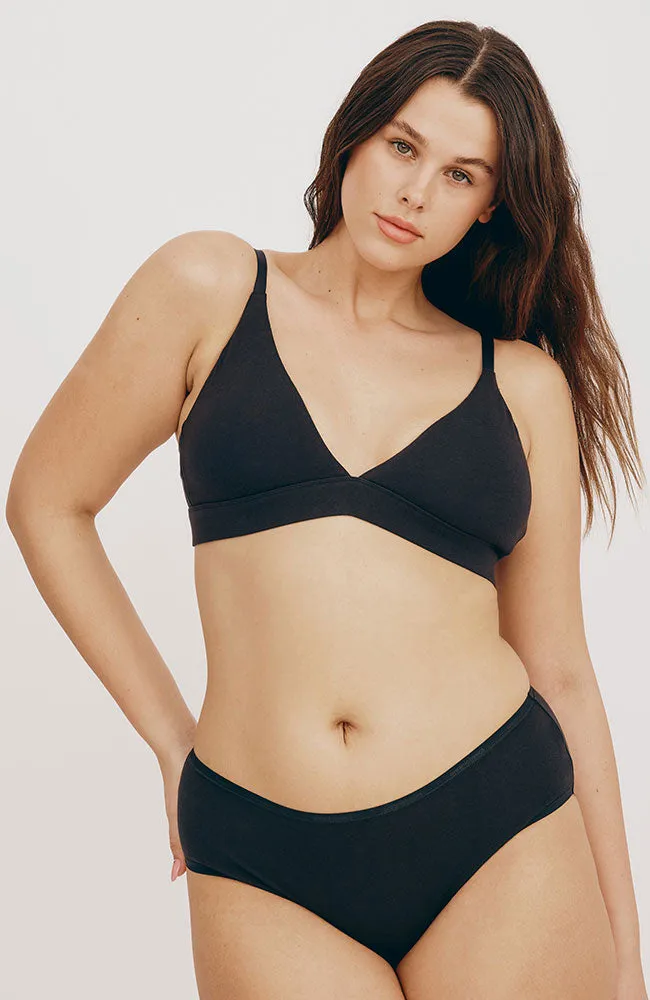 Core triangle bralette zwart