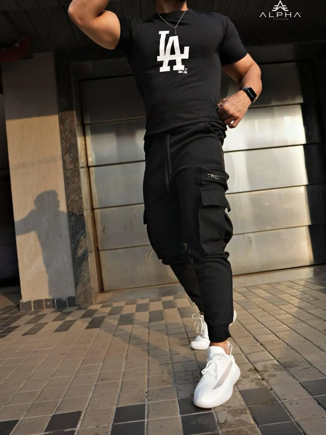 Cotton Texture Stretchable Jogger for Men