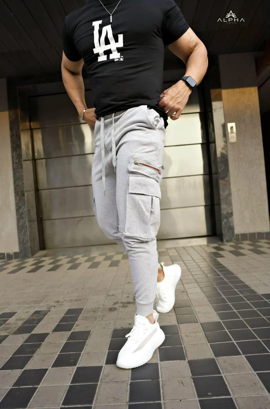 Cotton Texture Stretchable Jogger for Men