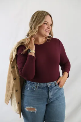 Curvy Rib Knit Bodysuit - Final Sale