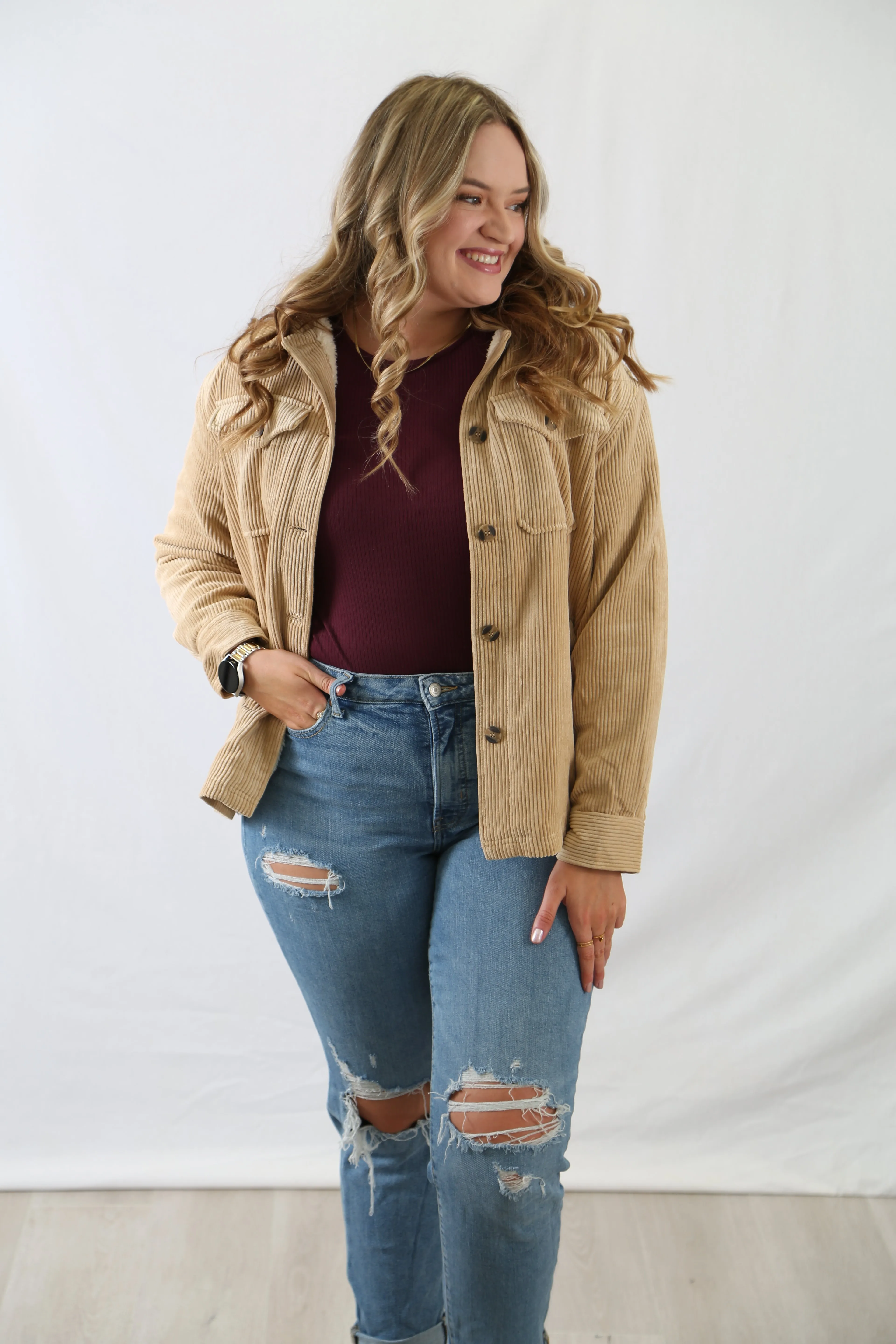 Curvy Rib Knit Bodysuit - Final Sale