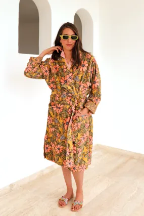 Daisy Cotton Velvet Robe