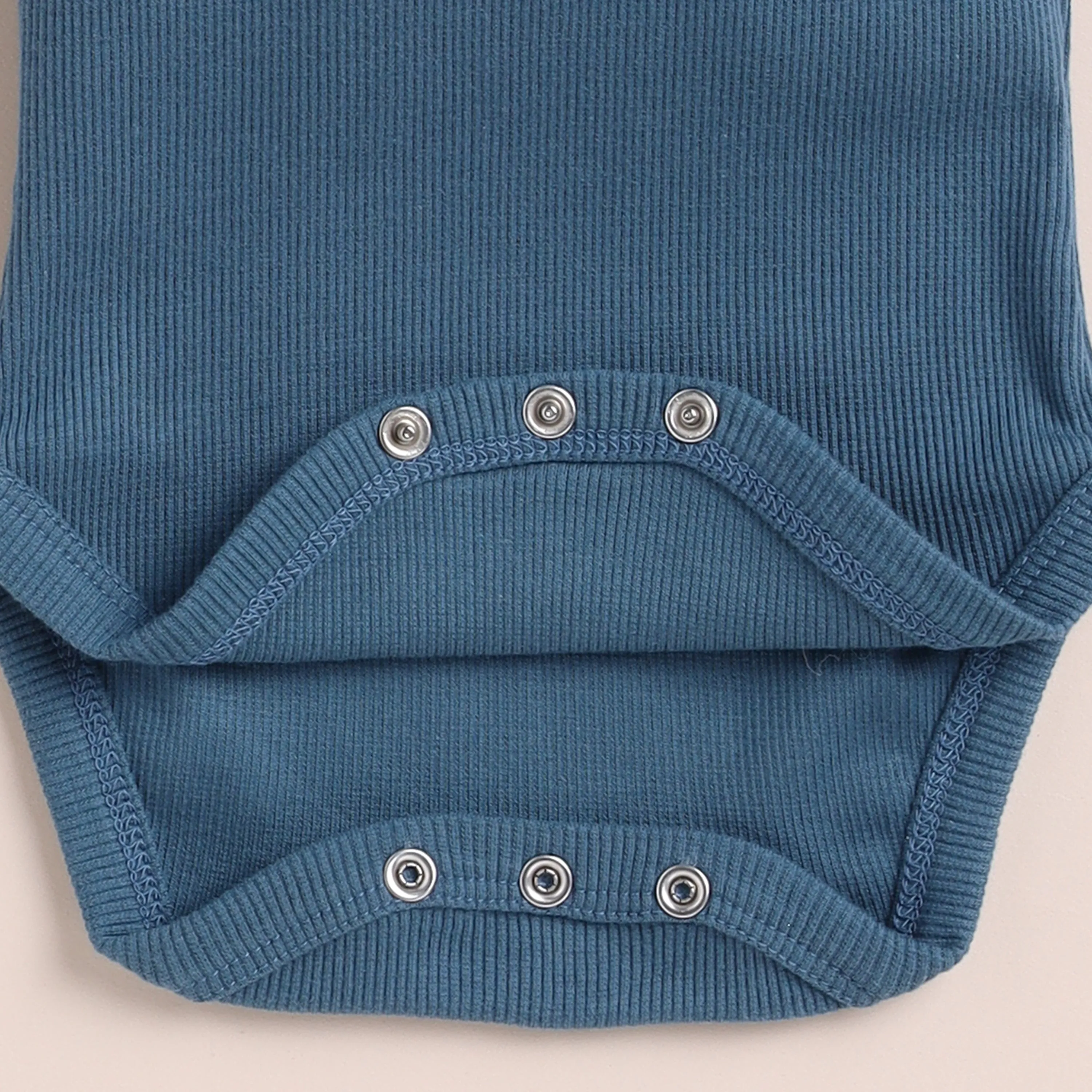 Denim Organic Short Sleeve Bodysuit