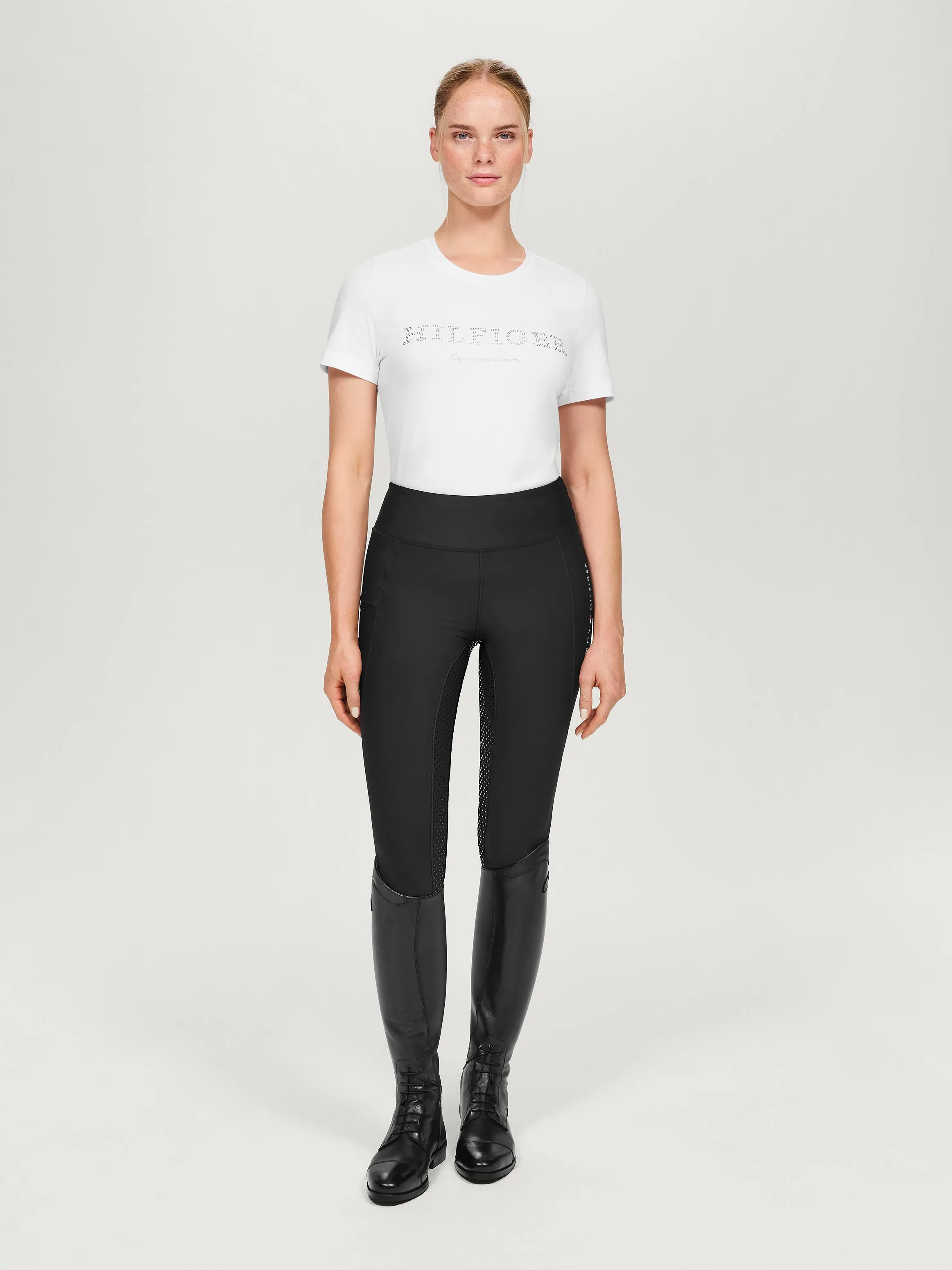 Devon Riding Full Grip Leggings BLACK