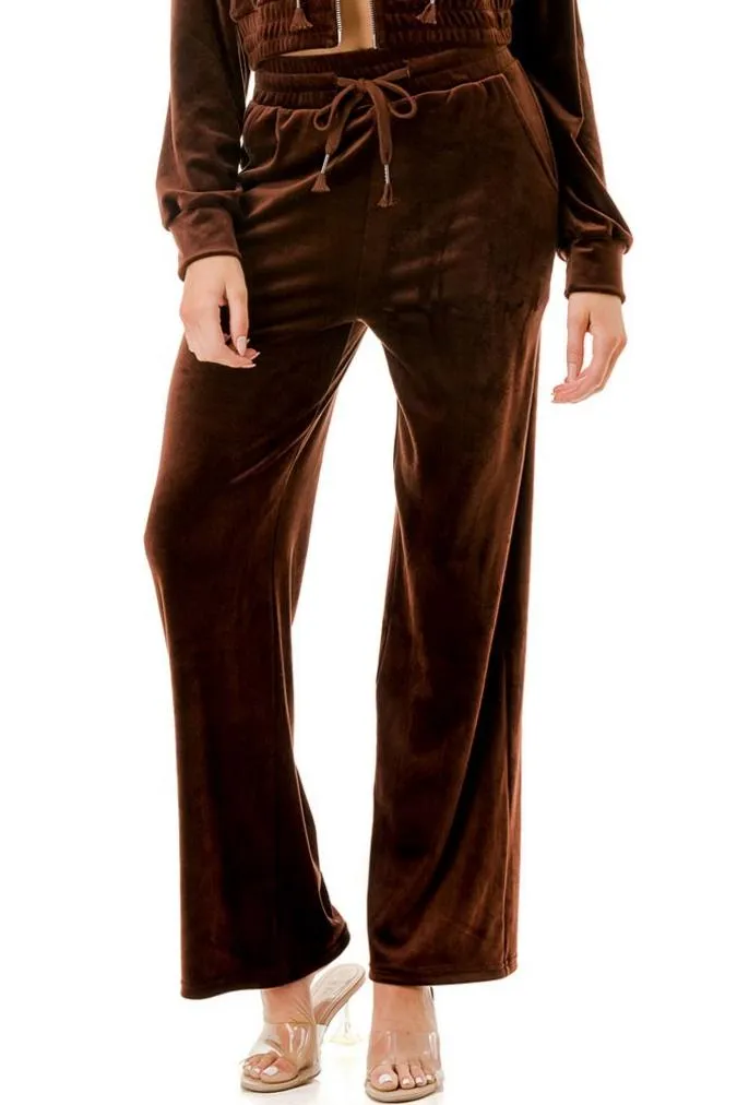 DIANA VELOUR SET BOTTOMS