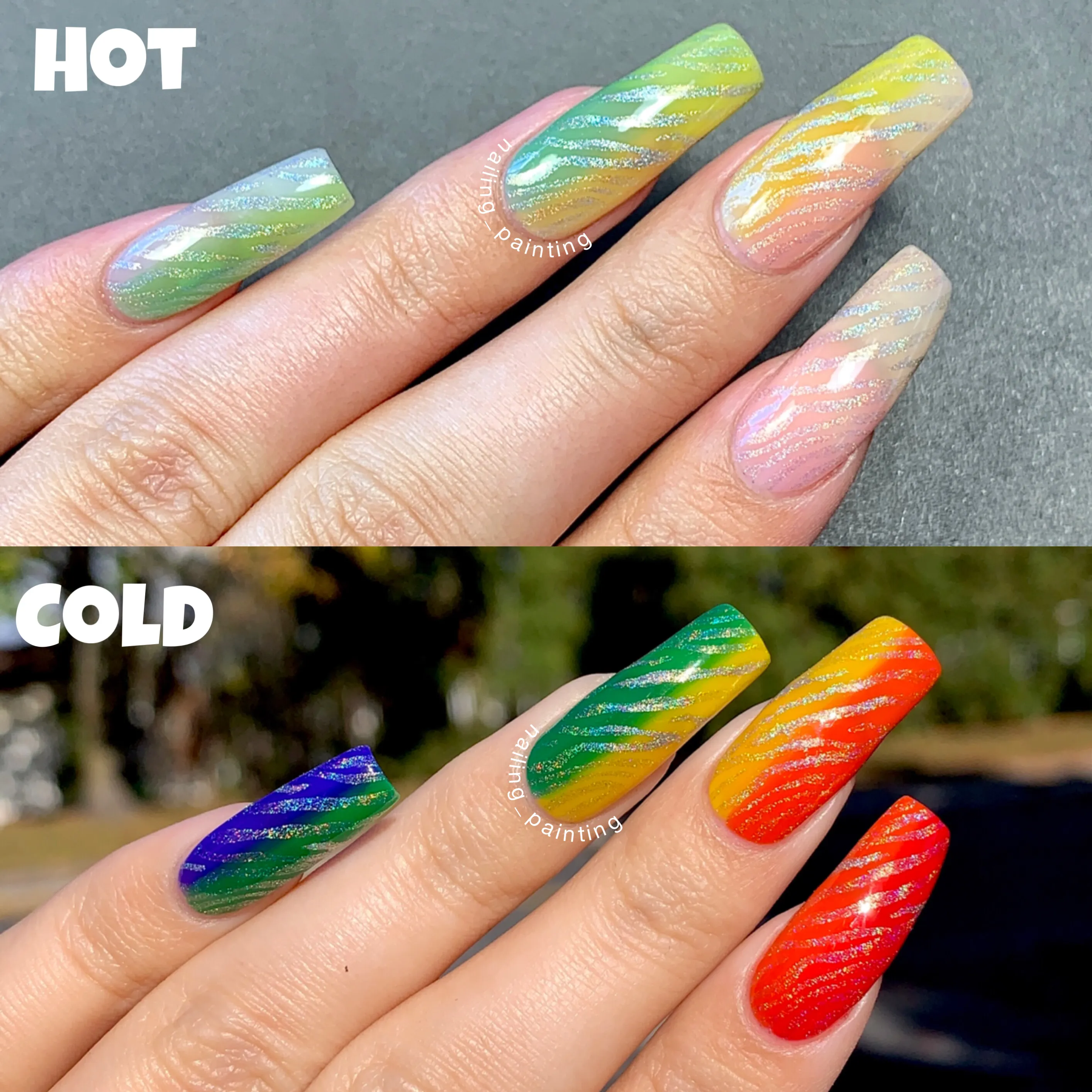Disappearing Ink - Thermal Nail Polish - Clearly Rainbows Collection