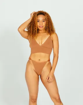 Discreture - Longline Bralette Camel