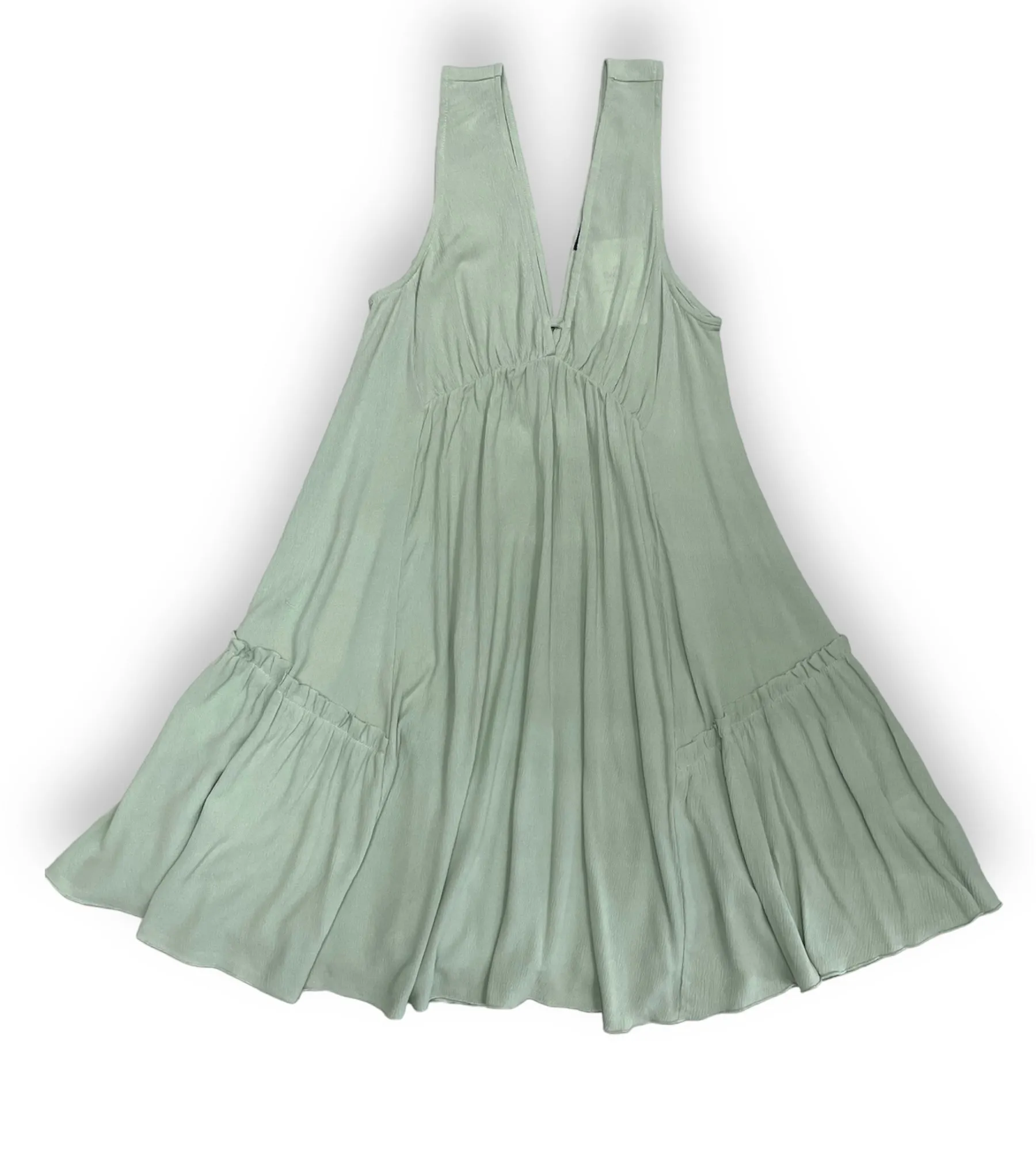 Double V Neck Swing Dress