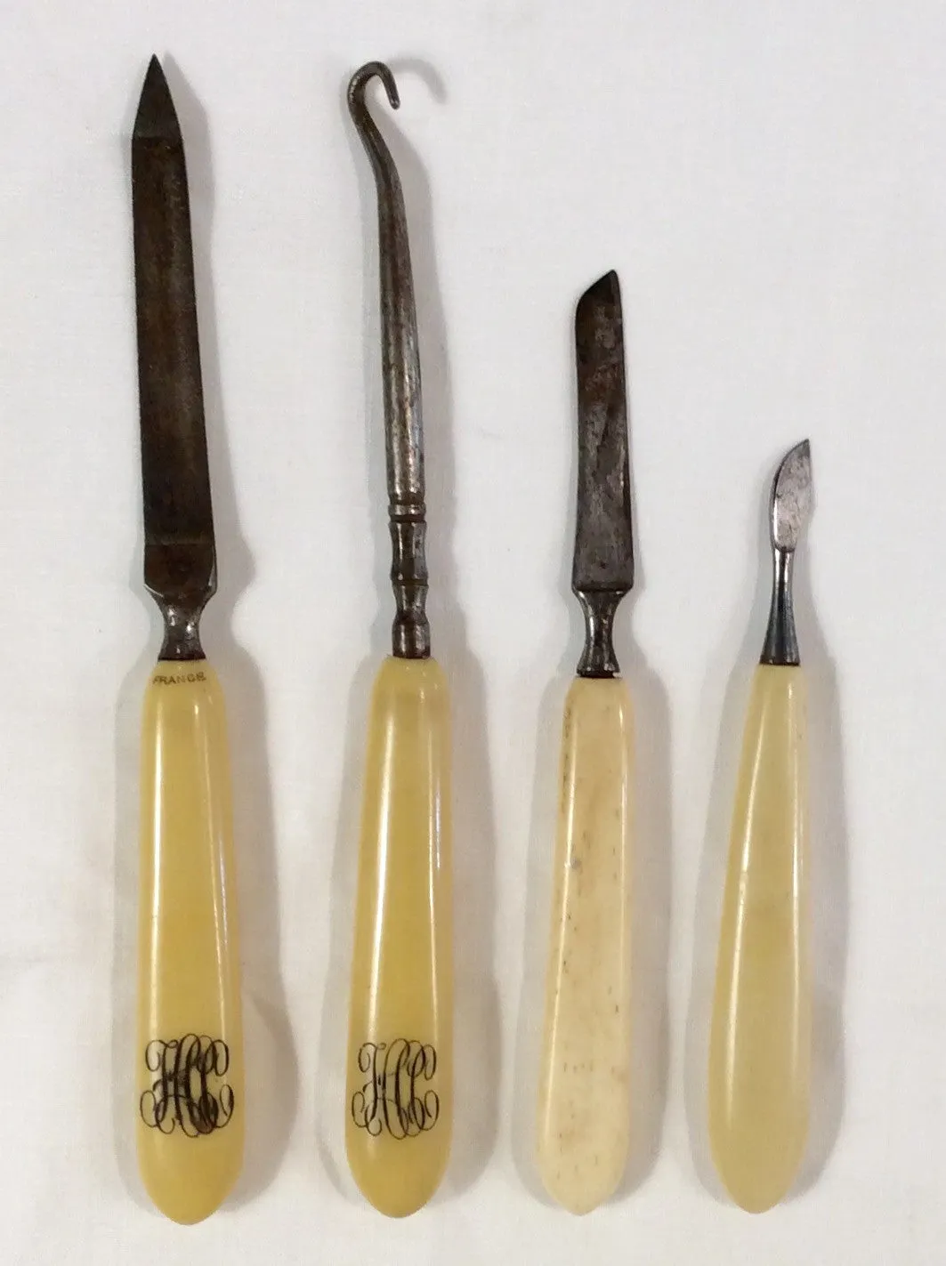 Dresser Set with Bone Handles
