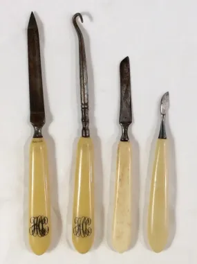 Dresser Set with Bone Handles