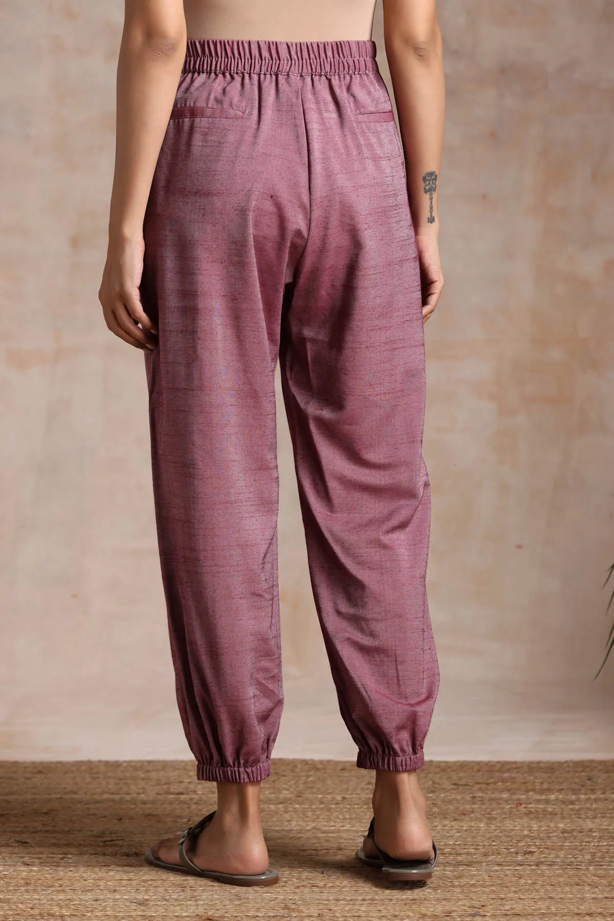 Dull Rose Cotton Joggers