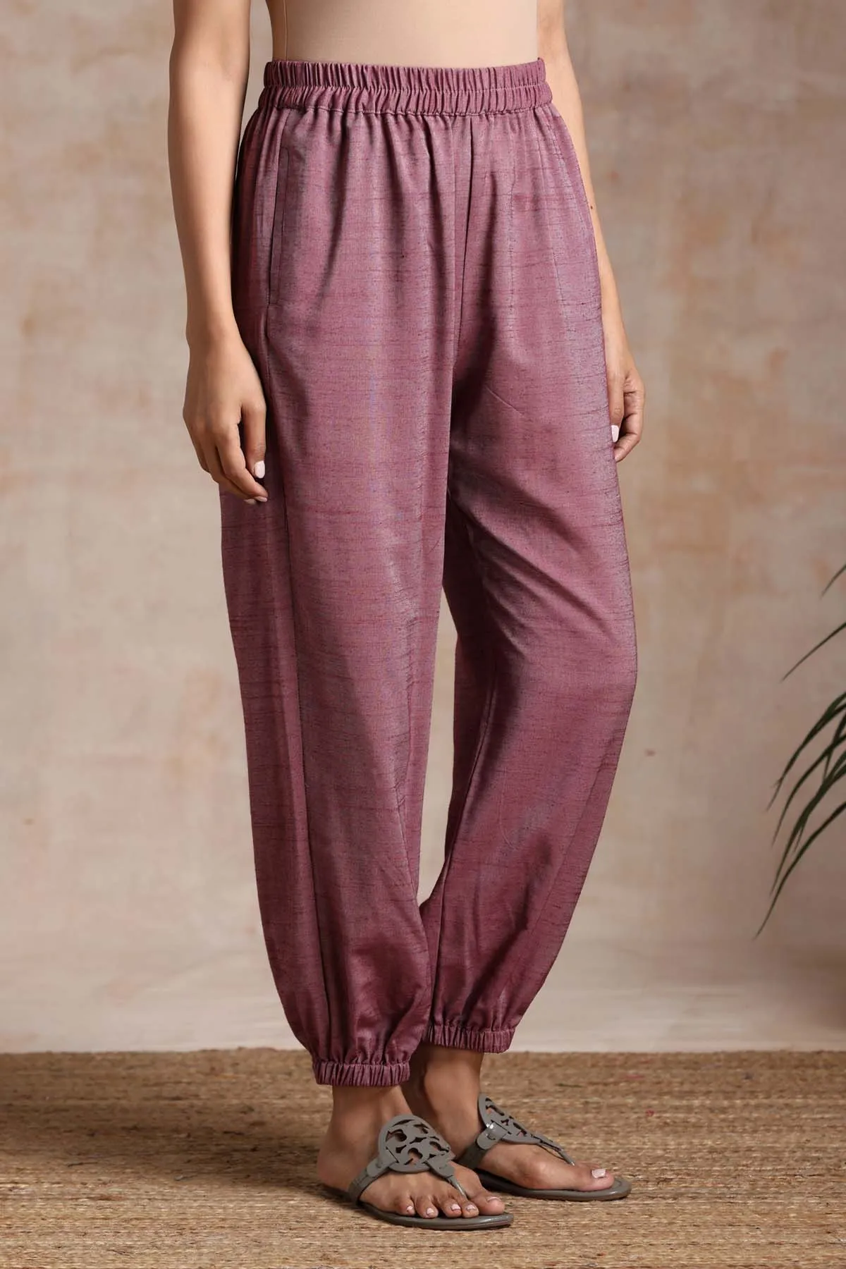 Dull Rose Cotton Joggers