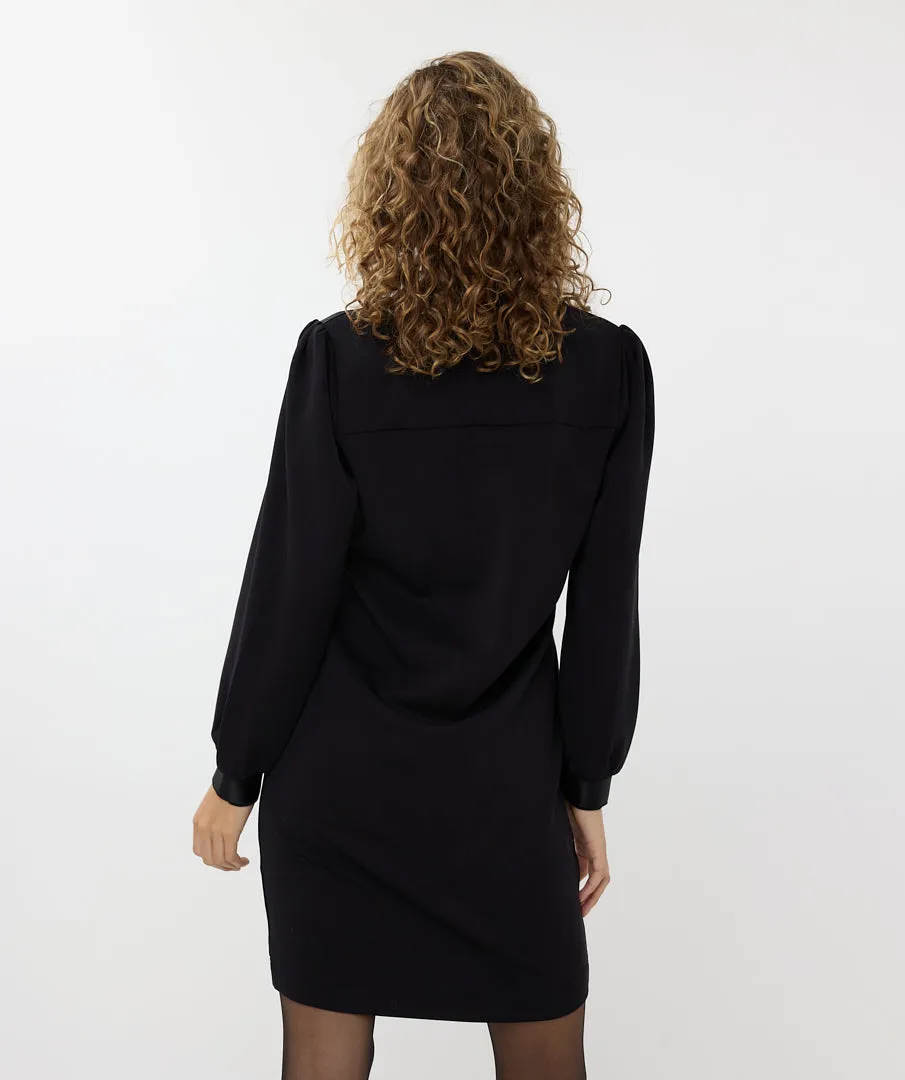 ESQUALO // 05501 ZIPPERED DRESS BLACK