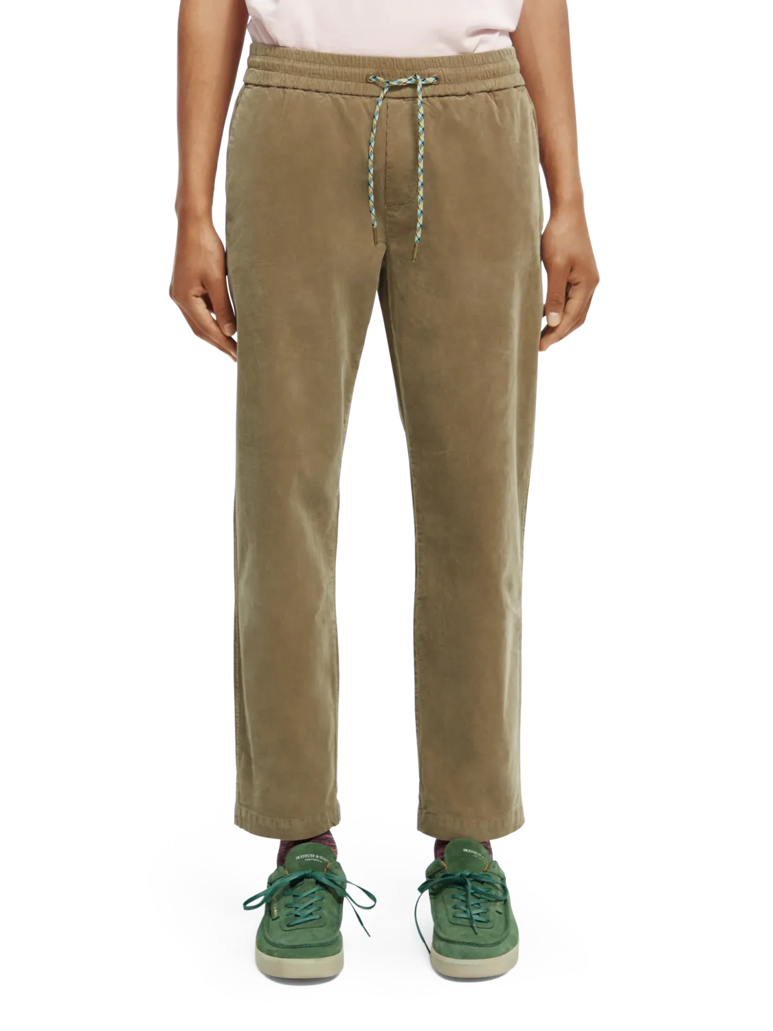 Fave Regular Tapered-Fit Corduroy Jogger in Khaki