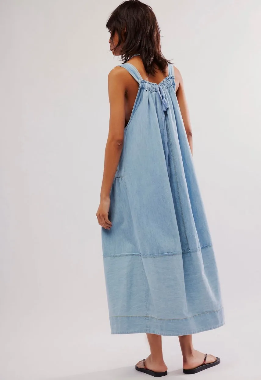 Free People Machu Barrel Midi Dress