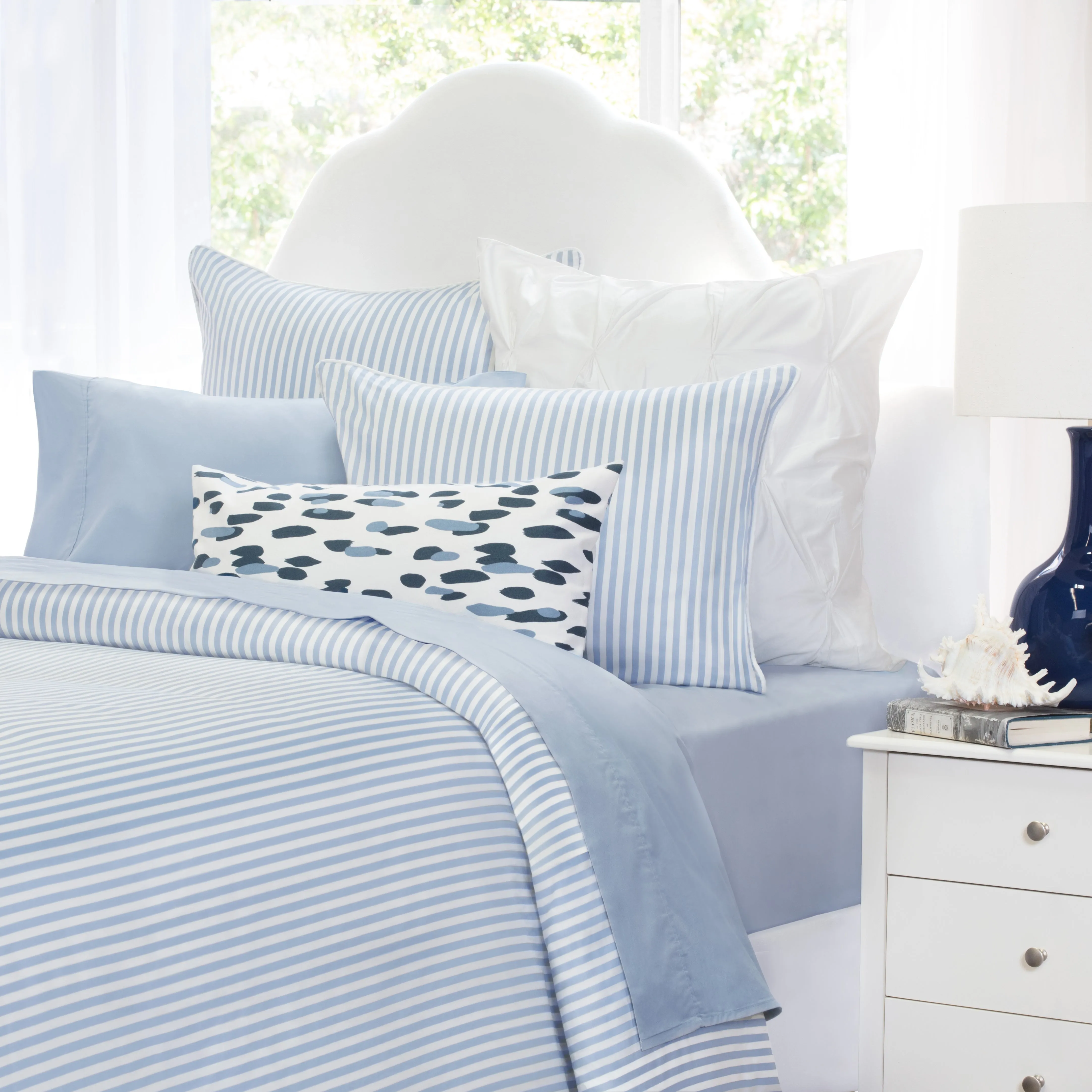 French Blue 400 Thread Count Sheet Set 2 (Fitted & Pillow Cases)