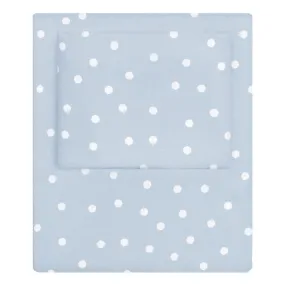 French Blue Polka Dots Sheet Set 2 (Fitted & Pillow Cases)