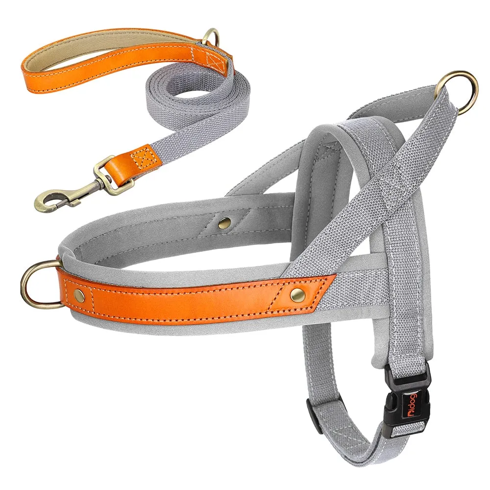 French Bulldog No Pull Collar Harness Leash Set (WS0223)