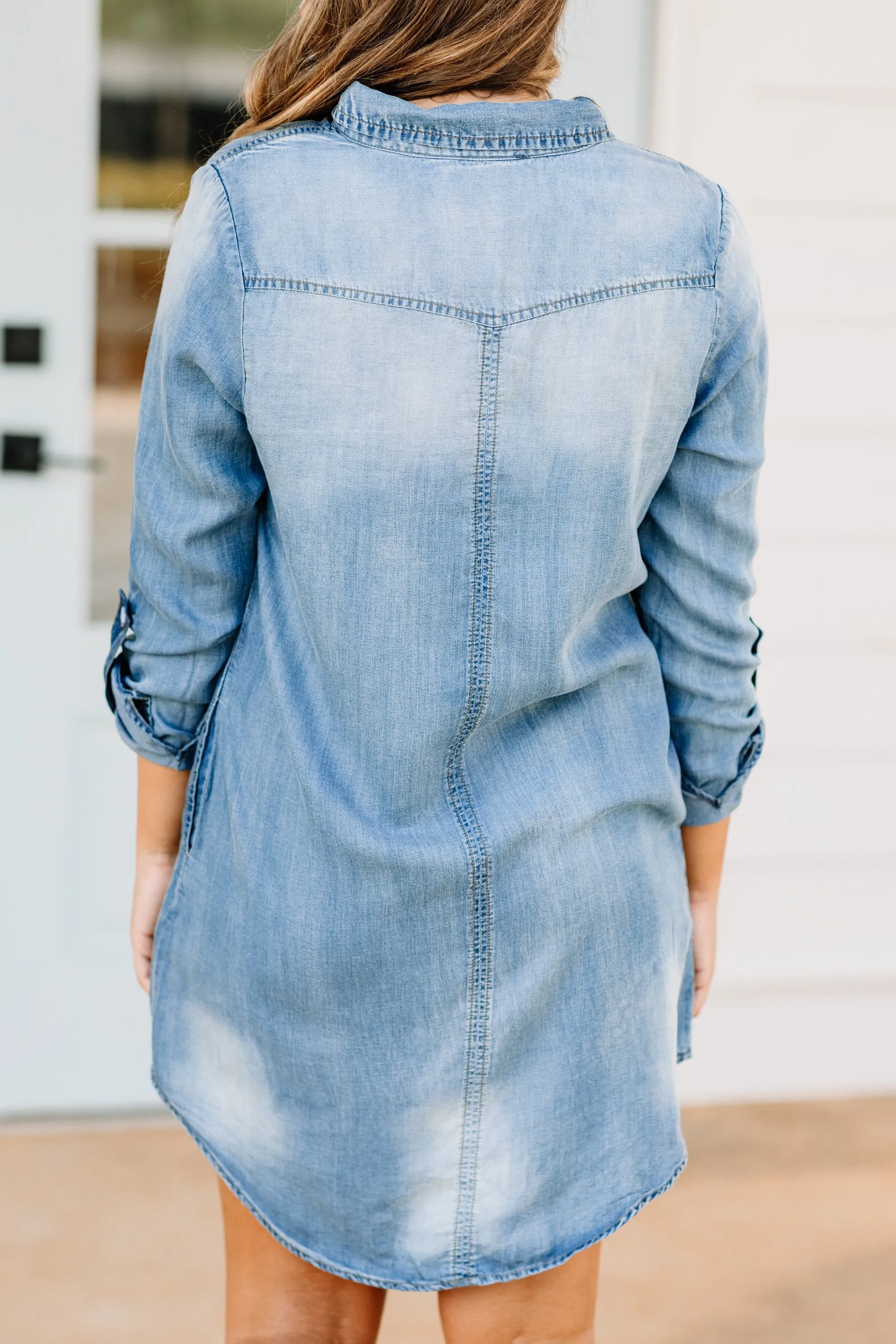 Genuine Fun Denim Blue Chambray Dress