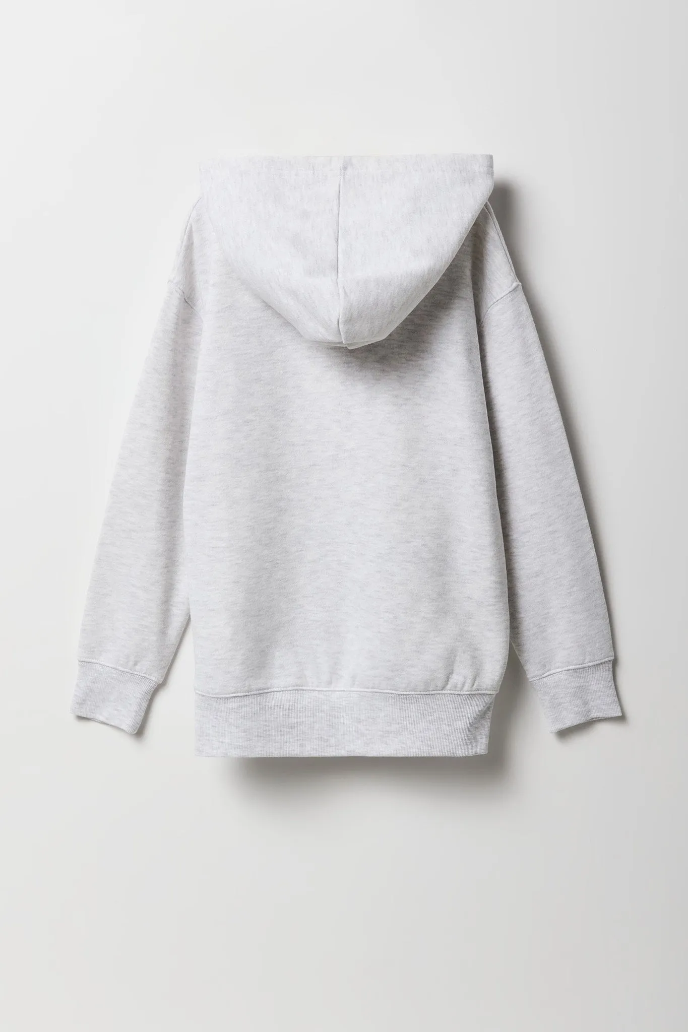 Girls Oversized Graphic Fleece Hoodie