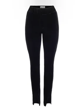 Hayley Velour Pants - Black