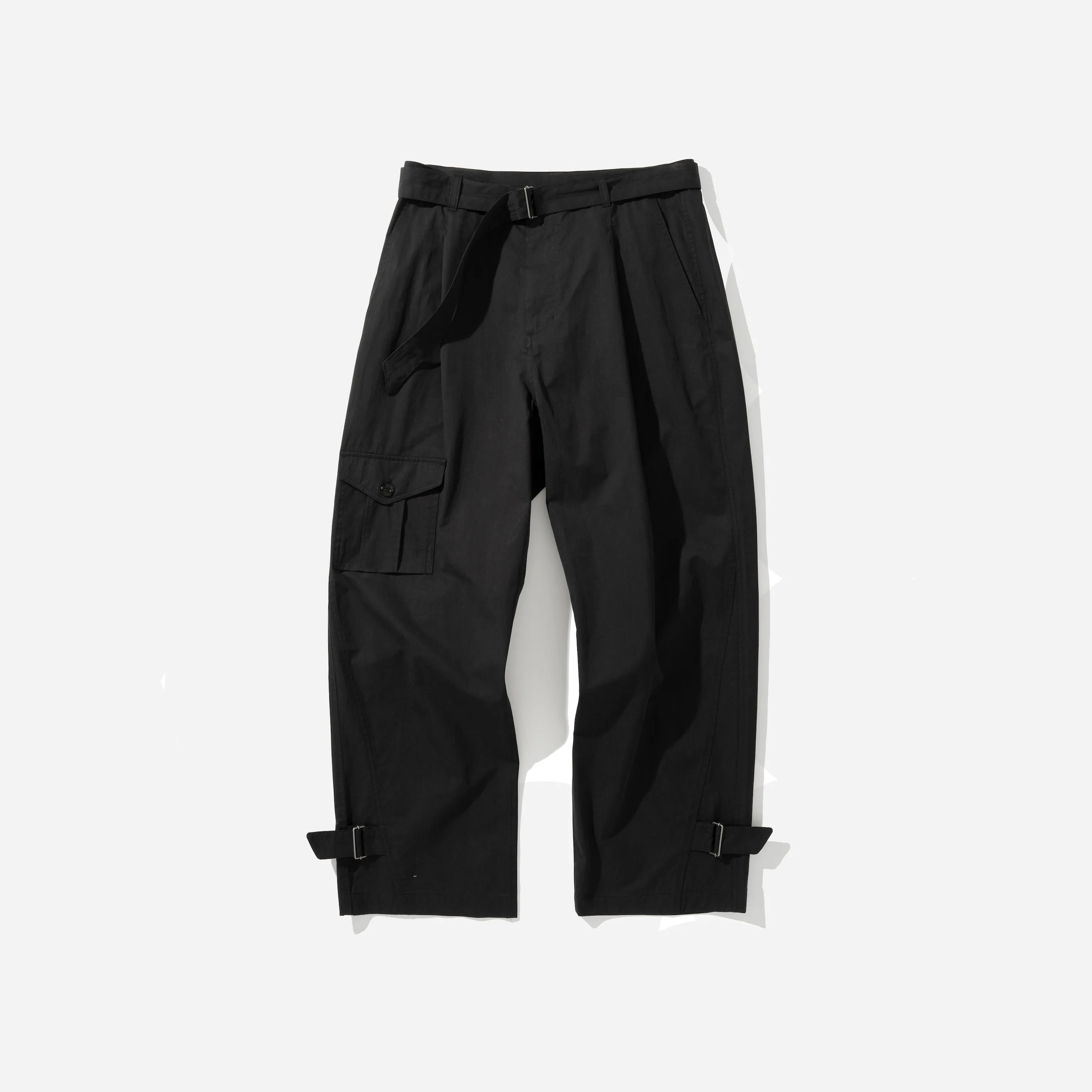 HUNTING BELTED PANTS - BLACK