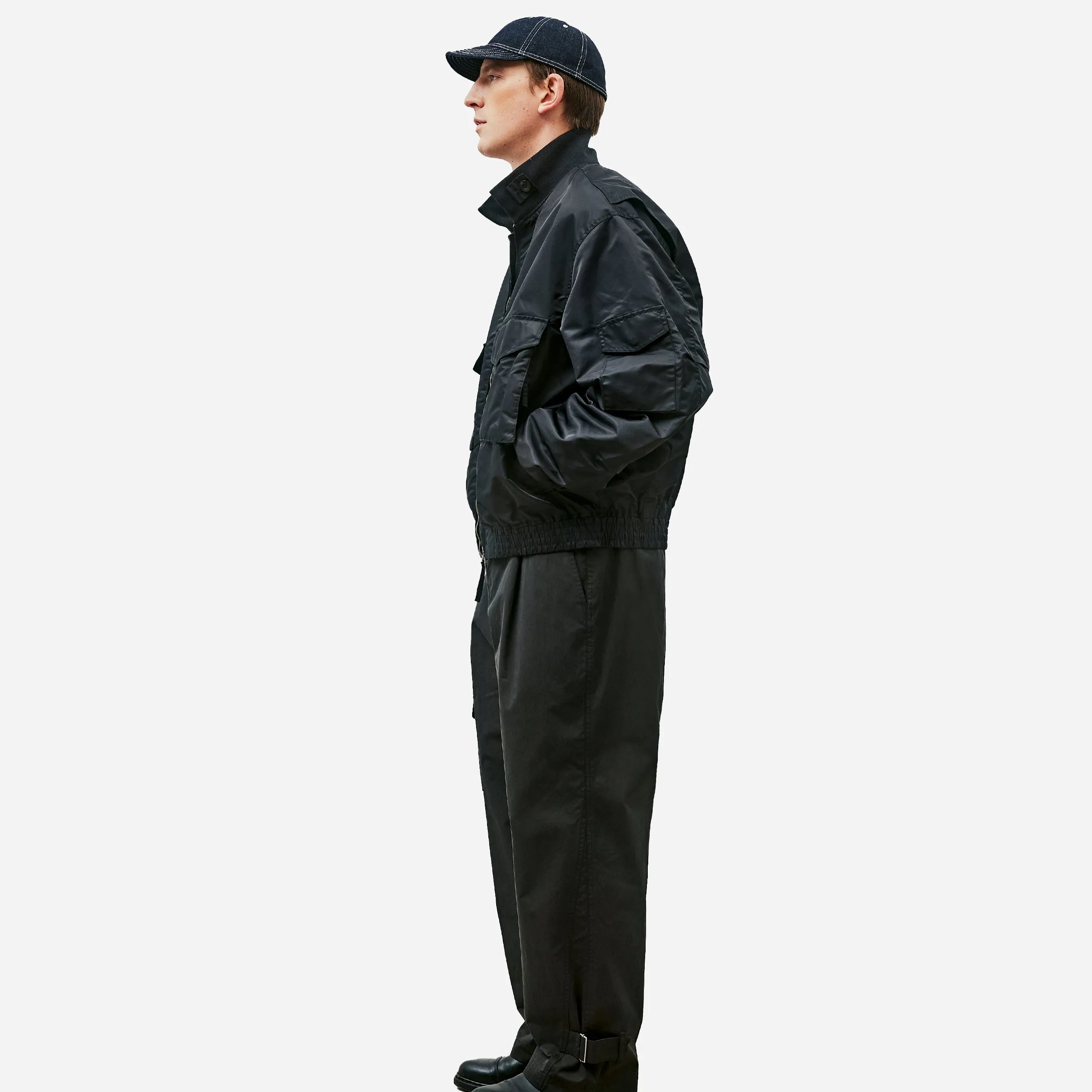 HUNTING BELTED PANTS - BLACK
