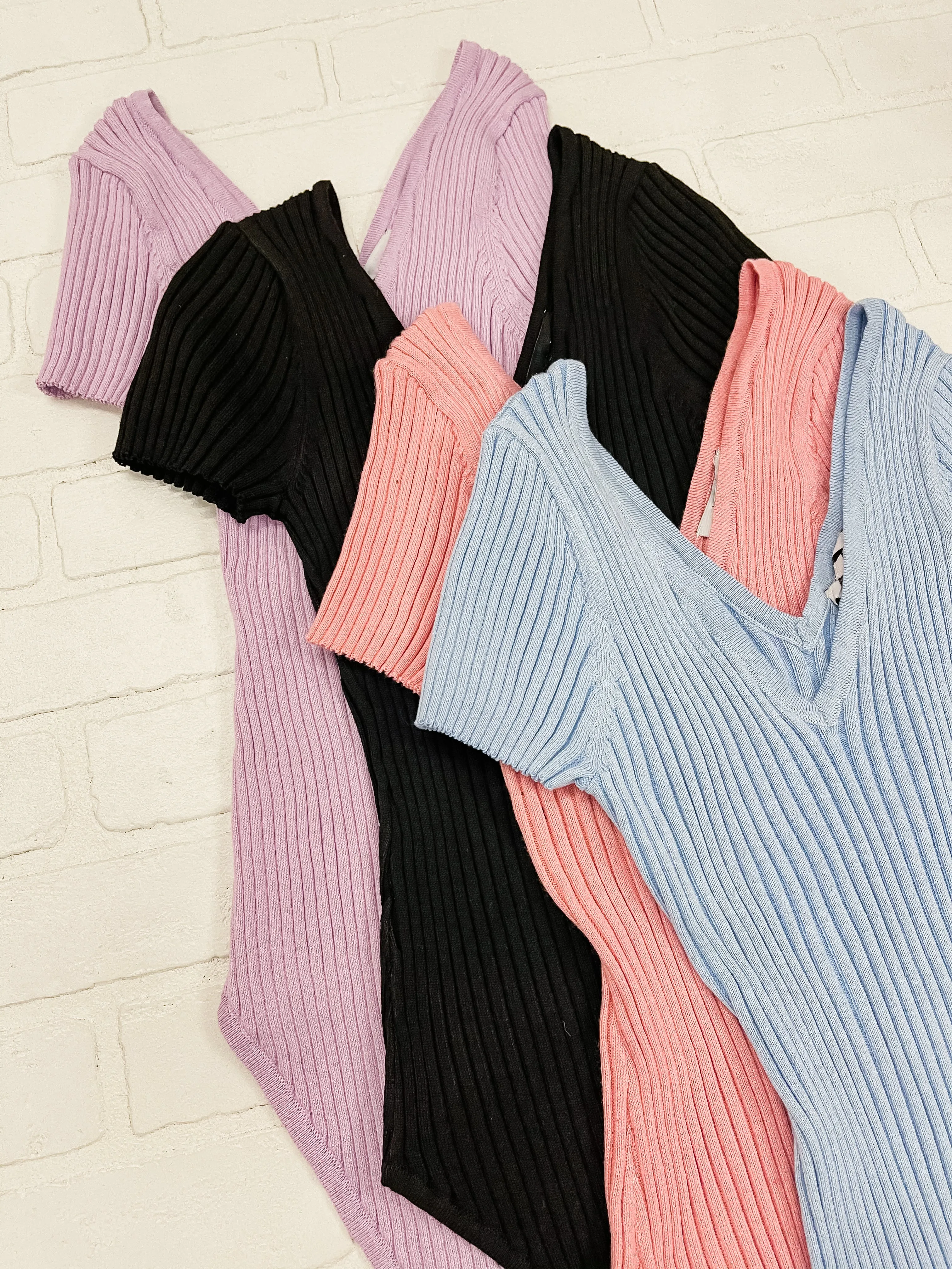 Iris Short Sleeve Knit Bodysuit