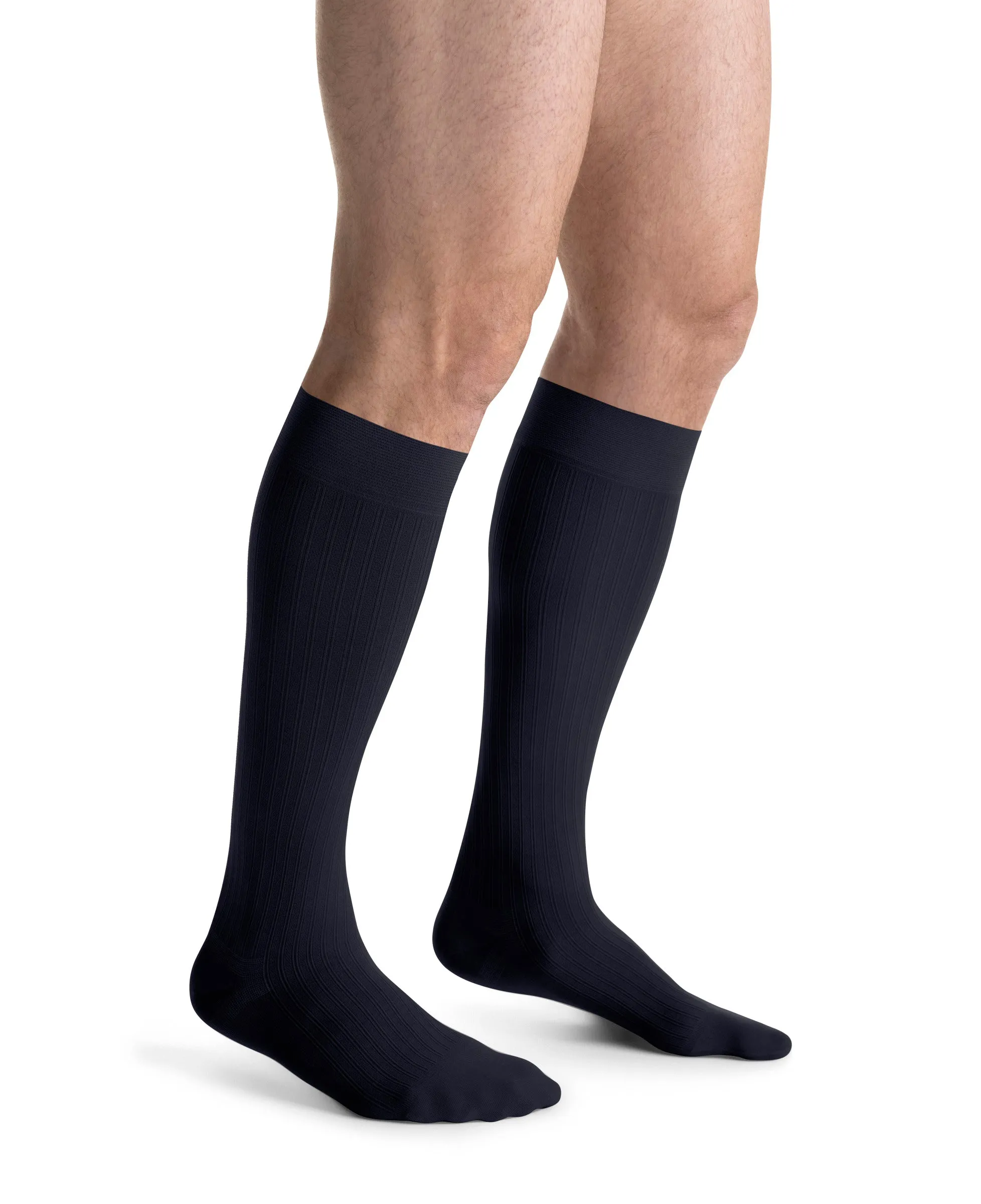 JOBST forMen Ambition Compression Socks 30-40 mmHg Knee High SoftFit Band Closed Toe