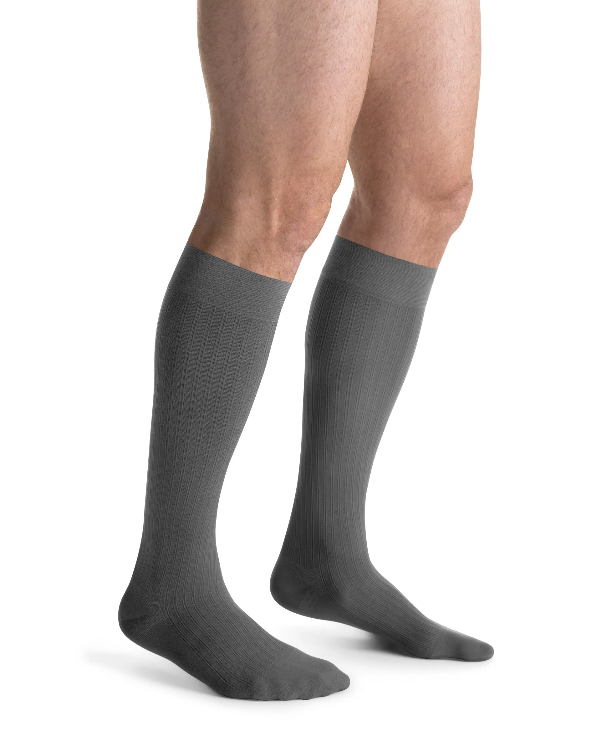 JOBST forMen Ambition Compression Socks 30-40 mmHg Knee High SoftFit Band Closed Toe